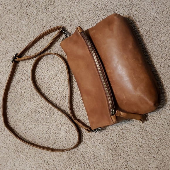 Able Tan Crossbody Bag - Picture 1 of 14